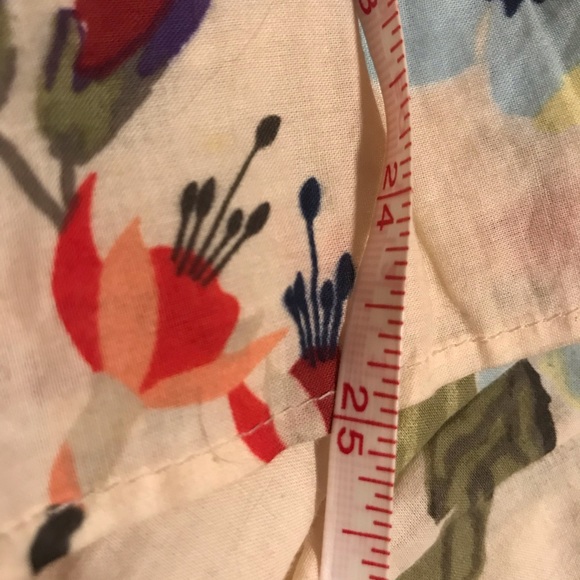 Jane and Delancey 100 % Cotton Floral Peplum Elastic Smocked Top Size S - Picture 12 of 12